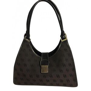 Dooney & Bourke DB signature print canvas Black and Brown Women's Bag